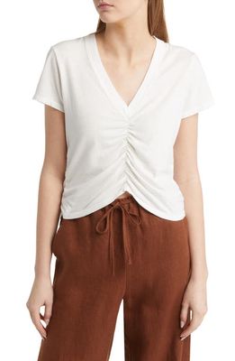 Rails Binx Ruched Top in White