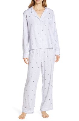 Rails Clara Pajamas in Flocked Lightning Pinstripe