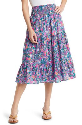 Rails Edina Floral Tiered Cotton Skirt in Leilani Floral