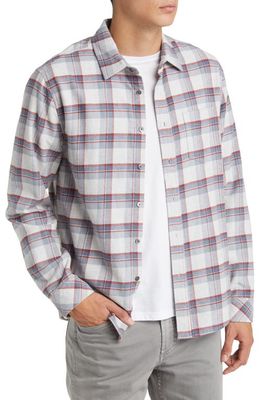 Rails Forrest Check Flannel Button-Up Shirt in Moab Sky Melange