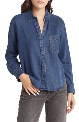 Rails Ingrid Denim Button-Up Shirt in Dark Vintage