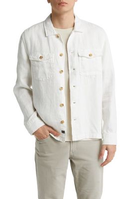 Rails Kerouac Linen Button-Up Shirt in Parchment