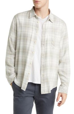 Rails Lennox Plaid Button-Up Shirt in Wheat Dove Melange