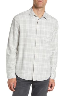 Rails Lennox Relaxed Fit Plaid Button-Up Shirt in Aluminum