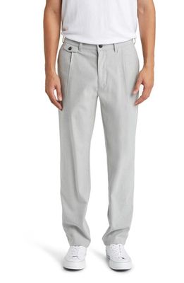 Rails Marcellous Flat Front Twill Pants in Soft Grey Melange