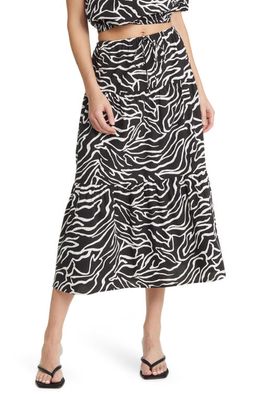 Rails Mary Abstract Print Cotton Blend Skirt in Contour Lines