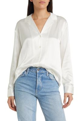Rails Nami Button-Up Cotton Shirt in White