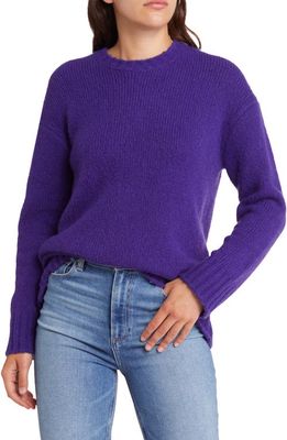 Rails Olivia Crewneck Wool Blend Sweater in Ultra Violet