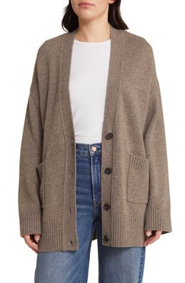 Rails Perry Wool & Cashmere Cardigan in Mink