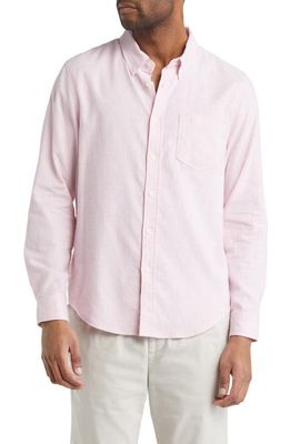 Rails Reid Button-Up Shirt in Coral Heather Oxford