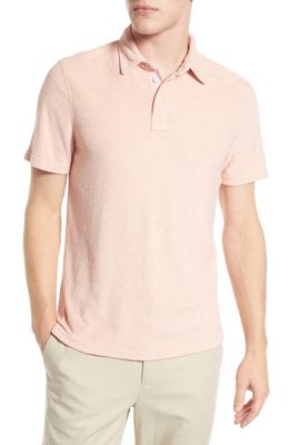 Rails Rhen French Terry Polo in Dusty Rose