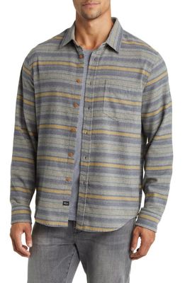 Rails Runson Stripe Flannel Button-Up Shirt in Found Canteen Meridian