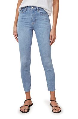Rails The Larchmont Raw Hem High Waist Ankle Skinny Jeans in Tide Pool