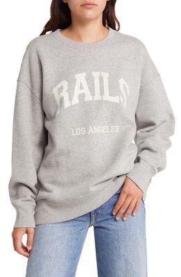 Rails The Varsity Sweatshirt in Heather Grey