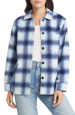 Rails Tripp Plaid Flannel Shirt Jacket in Azure Sapphire