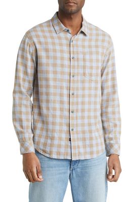 Rails Wyatt Plaid Button-Up Shirt in Denim Paper Bag Heather