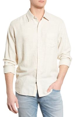 Rails Wyatt Relaxed Fit Solid Button-Up Shirt in Hummus