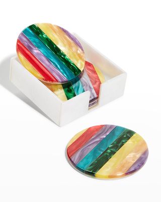 Rainbow Coasters, Set of 4