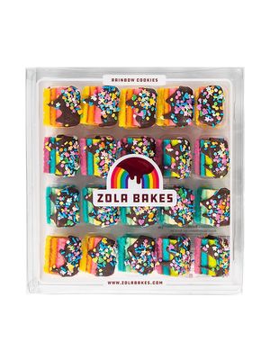 Rainbow Cookies Assorted Fillings With Dark Chocolate Drip And Sprinkles - 20 Pack - Dark Chocolate