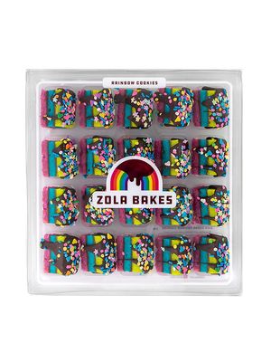 Rainbow Cookies Chocolate Hazelnut Filling With Dark Chocolate Drip And Sprinkles - 20 Pack - Purple - Purple
