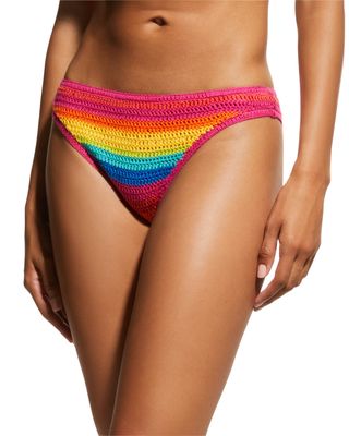 Rainbow Crochet Bikini Bottoms