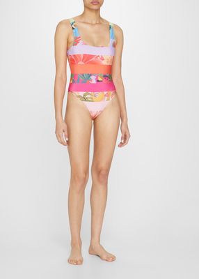 Rainbow Forest One-Piece Swimsuit