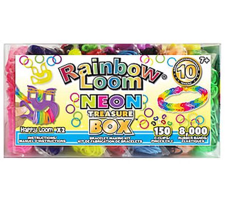 Rainbow Loom Neon Rubber Band Treasure Box Edit ion