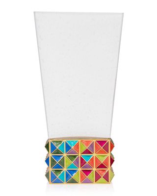 Rainbow Pyramid Vase