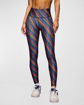Rainbow Stripe Hi-Shine Leggings