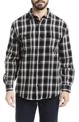 RAINFOREST Flannel Shirt Jacket in Charcoal Plaid