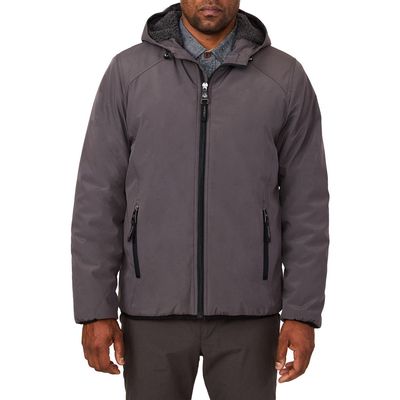 Rainforest Fleece Lined Water Resistant Soft Shell Storm Jacket in Grey 