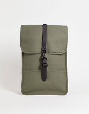 Rains 1280 mini backpack in Olive-Black
