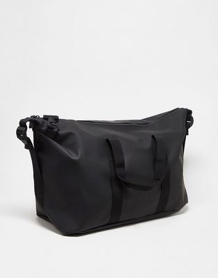 Rains 14200 unisex waterproof weekend duffel bag in black