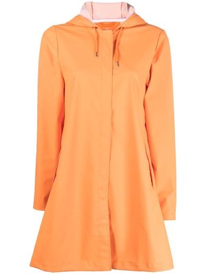 Rains A-line hooded raincoat - Orange