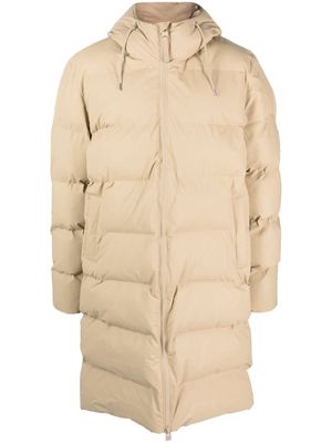 Rains Alta hooded padded coat - Neutrals