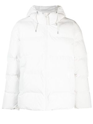 Rains Alta hooded puffer jacket - White