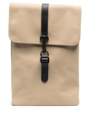 Rains buckle-fastened flat backpack - Neutrals