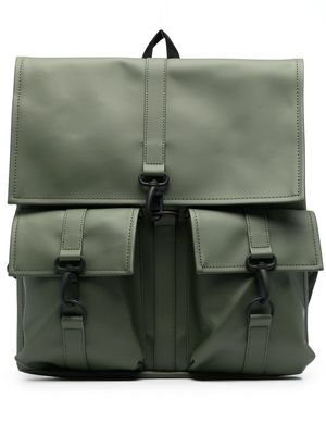 Rains buckle-fastening detail backpack - Green