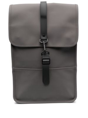 Rains carabiner-fastening waterproof backpack - Grey