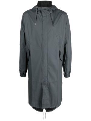 Rains drawstring hooded raincoat - Grey