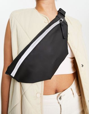 Rains fanny pack mini with reflective detail in black