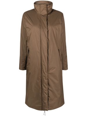 Rains funnel-neck raincoat - Brown