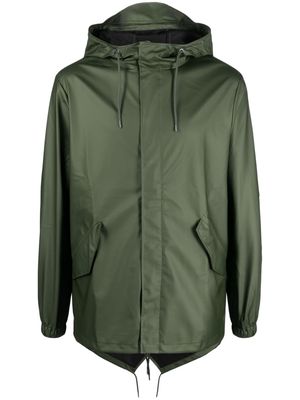Rains hooded water-resistant jacket - Green
