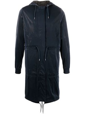 Rains hooded zip-up jacket - Blue