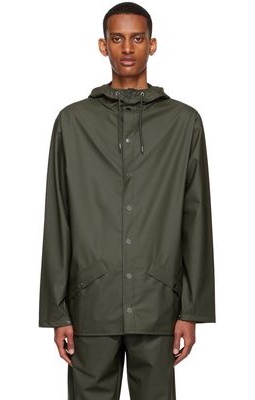 RAINS Khaki Polyester Jacket