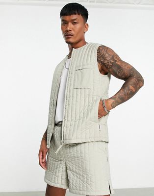 Rains liner vest in gray