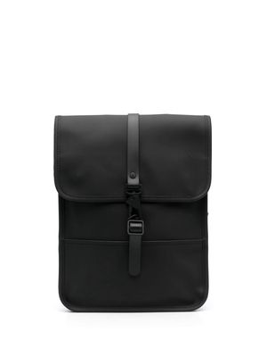 Rains lobster-fastening flap backpack - Black