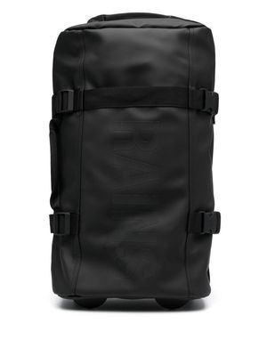 Rains logo-print zipped luggage - Black