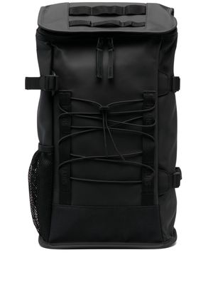 Rains logo-strap buckle-fastening backpack - Black