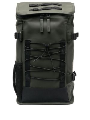 Rains logo-strap buckle-fastening backpack - Green